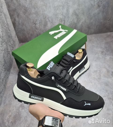 Кеды мужские кожаные puma