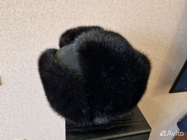 Шапка новая мужская норковая, размер 60