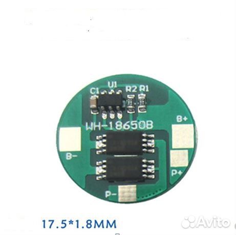 Плата контроля ET 1SLi-4A17.5R (для 1S Li-Ion )