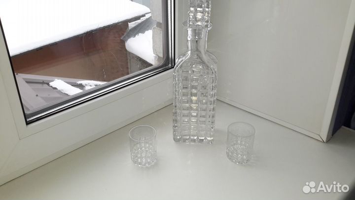 Штоф для виски хрустальный