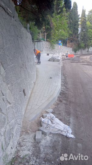 Укладка тротуарной плитки