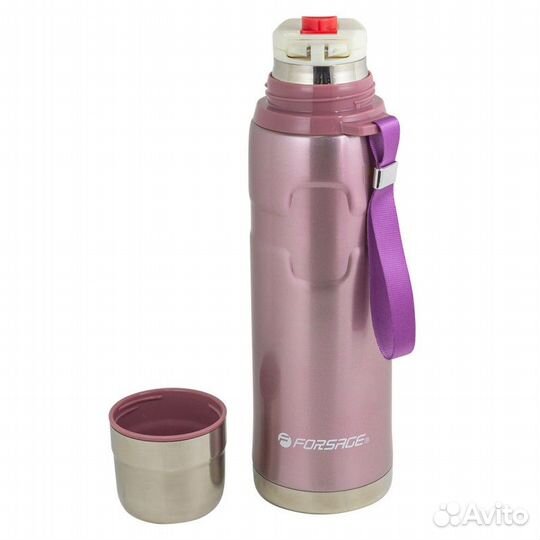 Термос для напитков 750мл(нерж.сталь,пробка с терм