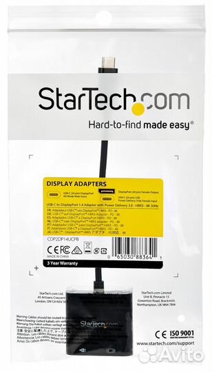 Адаптер StarTech cdp2dp14ucpb USB-C - Thunderbolt