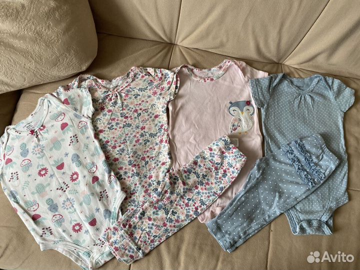 Пакет вещей Carters H&M Zara для девочки 6-9мес