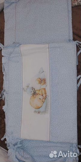 Бортики в детскую кроватку с постельным