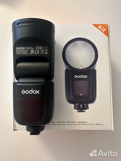 Вспышка Godox V1 S для Sony + доп аккумулятор