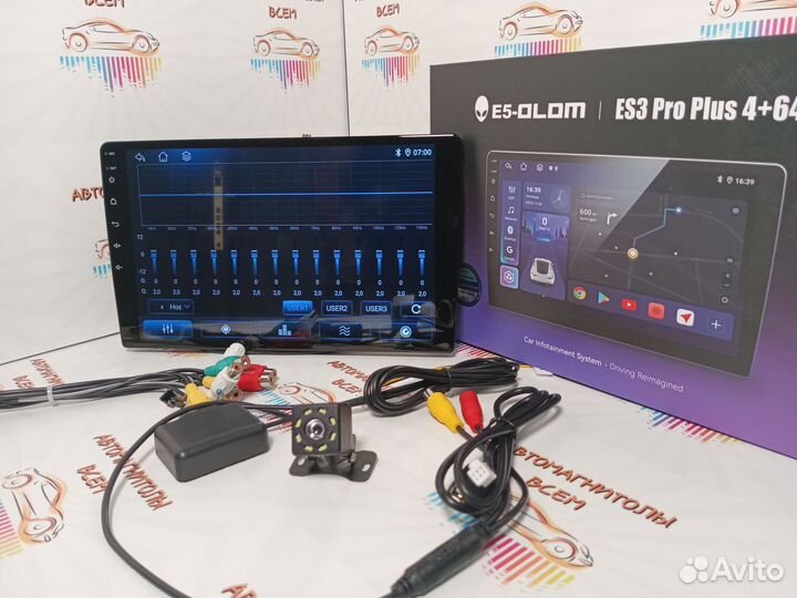 E5 olem ES3 Pro Plus 4/64 Android Carplay 10дюймов