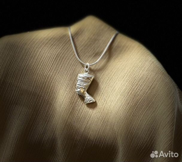 Подвеска из серебра и цепочка 925 египет