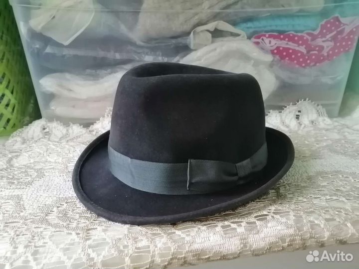 Мужская шляпа, шапка-ушанка, перчатки