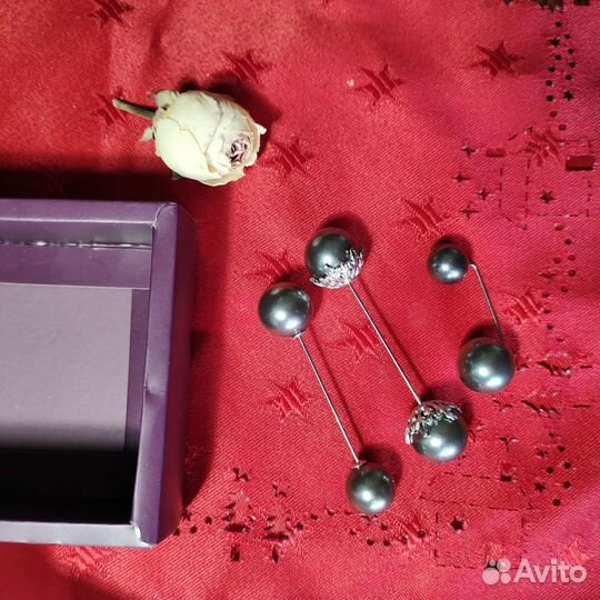 Булавки с жемчугом, набор