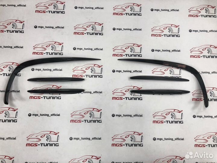 Карбоновые вставки в AMG бампер Mercedes w213