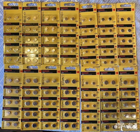Батарейки Kodak AG0-AG13