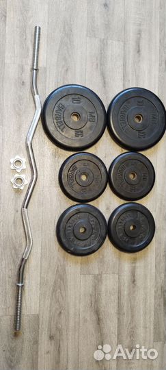 Штанга гриф блины бу