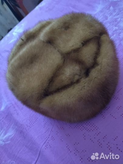 Норковая шапка мужская 58 размер