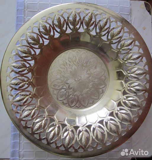 Тарелка для фруктов, хлеба. (алюминиевая)