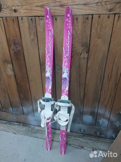 Лыжи для девочки, 100 см