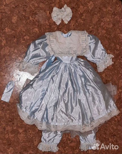 Винтажный Наряд/Платье для Большой/Огромной Куклы