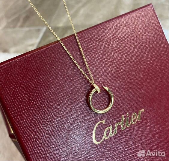 Золотое колье cartier гвоздь с бриллиантами