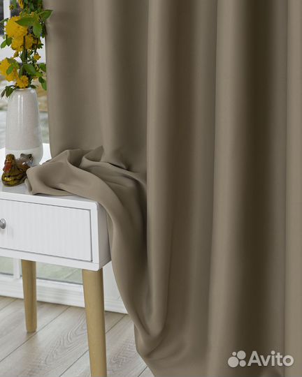 Комплект штор блэкаут Марсель Корица