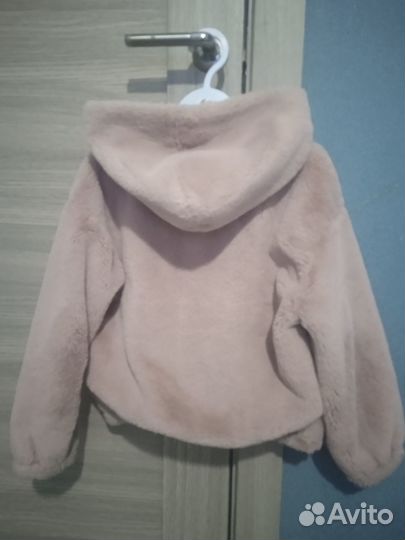 Меховая куртка, zara, для девочек
