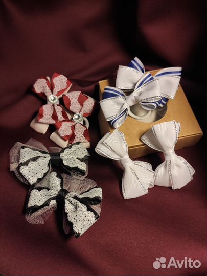 Подарочный набор бантиков ручной работы