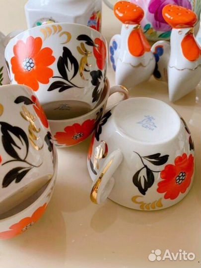 Чайные чашки фарфор СССР