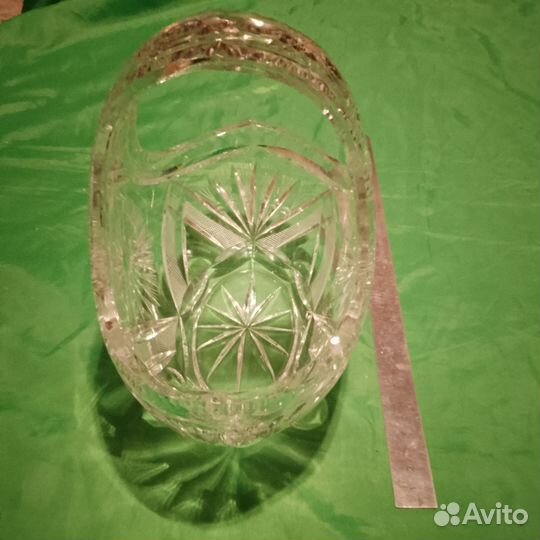 Ваза хрусталь Богемии корзина