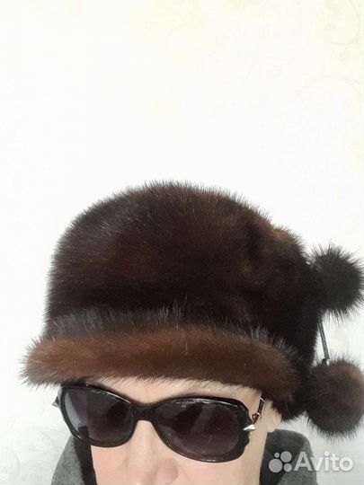 Шапка норковая женская бу