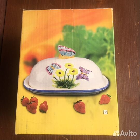 Масленка керамическая