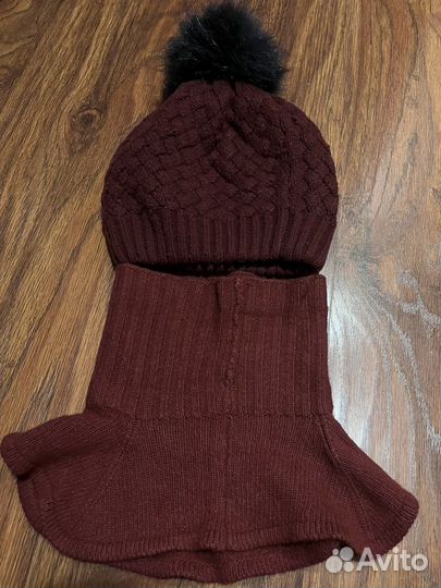 Шапка для девочки tavitta с манишкой