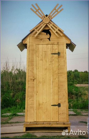 Уличный туалет деревянный ссб 617