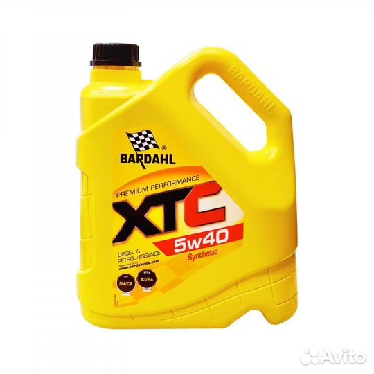 5W40 XTC SN/CF 4L Bardahl 36162 Оригинал