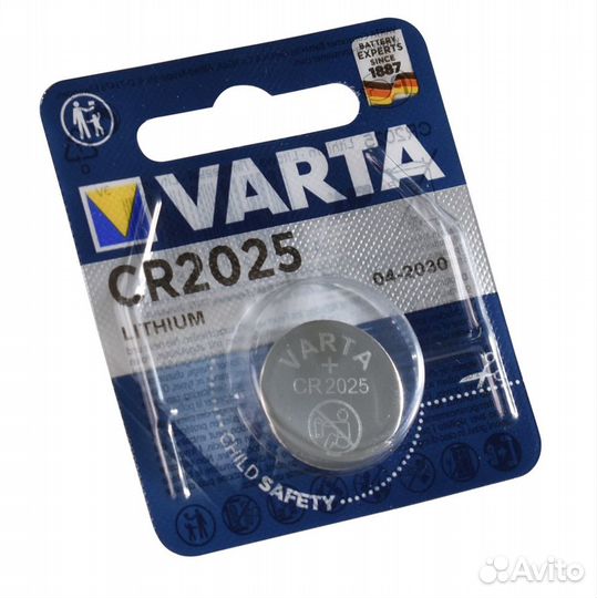 Батарейка varta electronics CR2025 BL1 (блистер 1ш