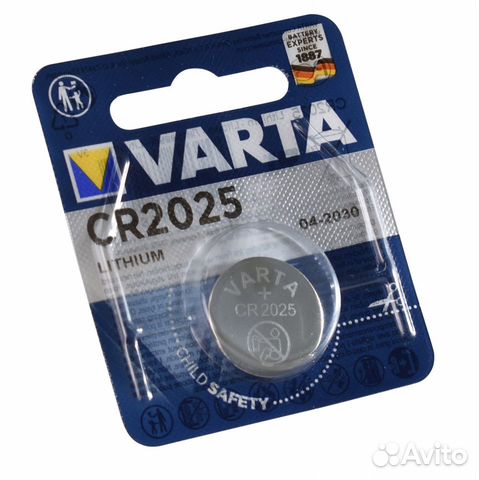 Батарейка varta electronics CR2025 BL1 (блистер 1ш