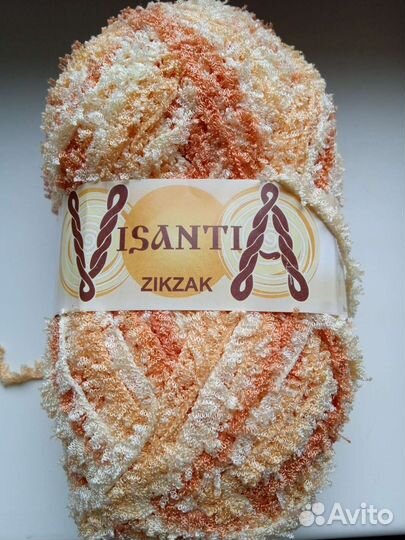 Пряжа Isanti Zik Zak 100полиэстр