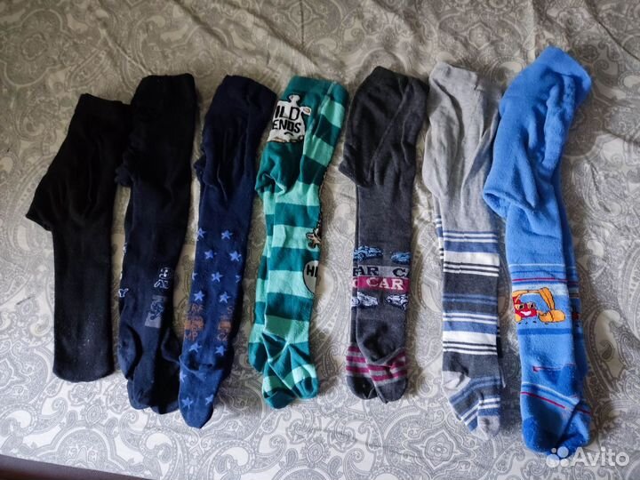 7 пар колготок 86-98 размер