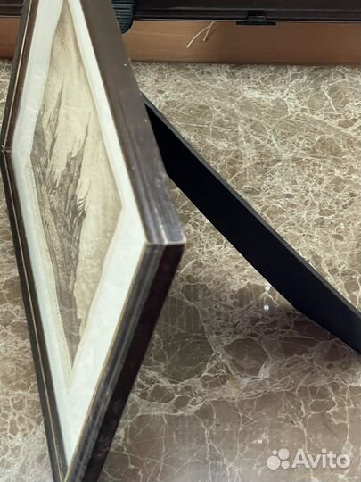 Гравюра подпись Собор Василия Блаженного Москва