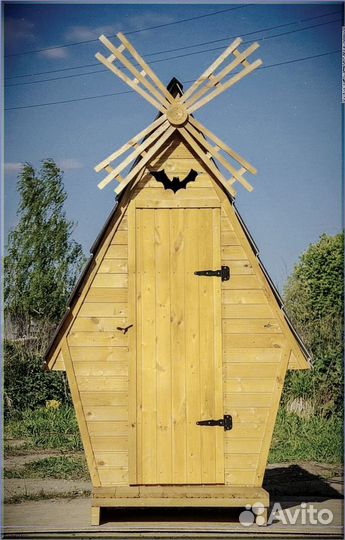 Уличный туалет деревянный вщч 133