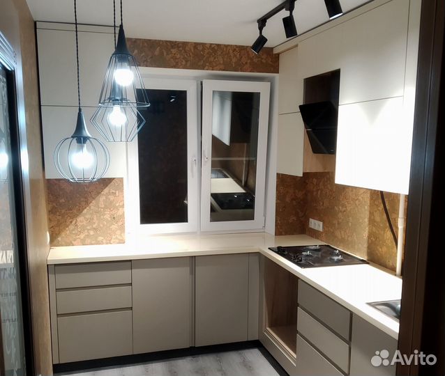 Ремонт замена фасадов столешниц кухни мебели