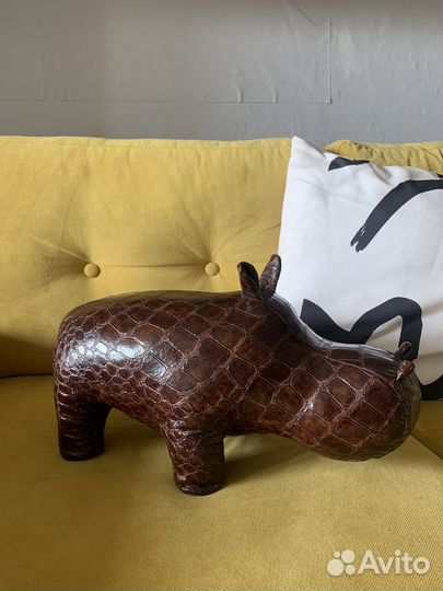 Пуф бегемот декор