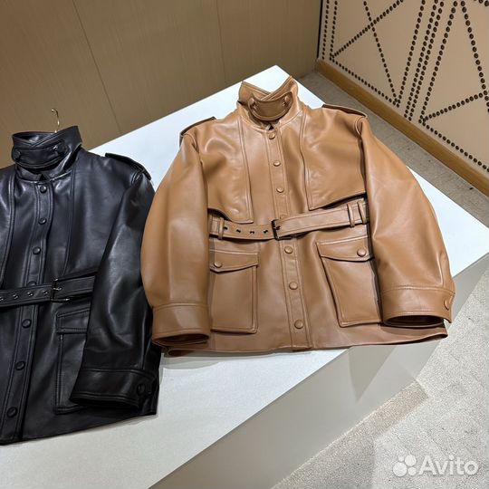 Кожаная куртка Saint Laurent