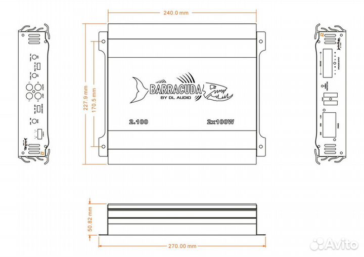 Усилитель DL Audio Barracuda 2.100