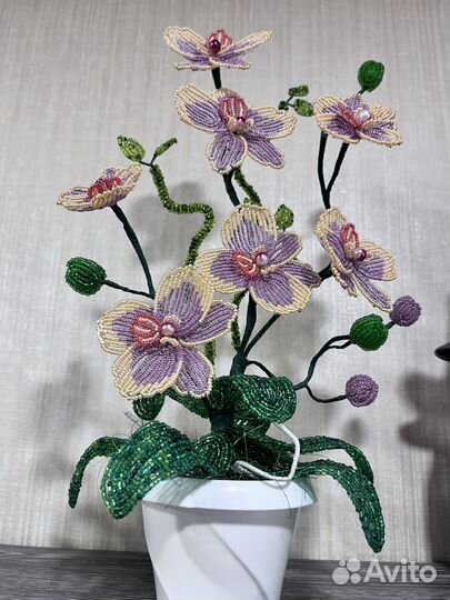 Цветы из бисера