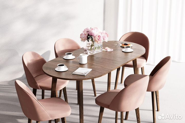 Раздвижной стол круглый