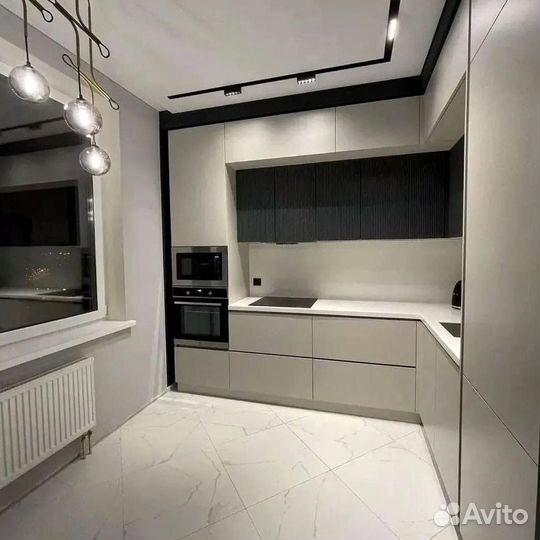 Угловой кухонный гарнитур современный