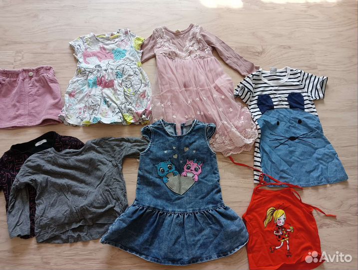 Детская одежда для девочек пакетом 98 104