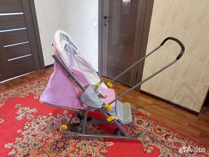 Детские санки коляска
