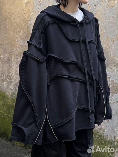 Худи - Черный хулиган-M