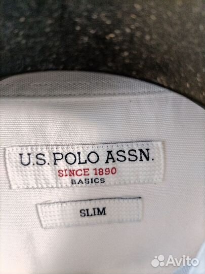 Мужская рубашка белая U.S. polo assn