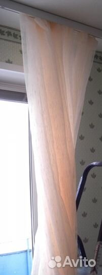 Органза на шторной ленте 4,0*2,7м, новая